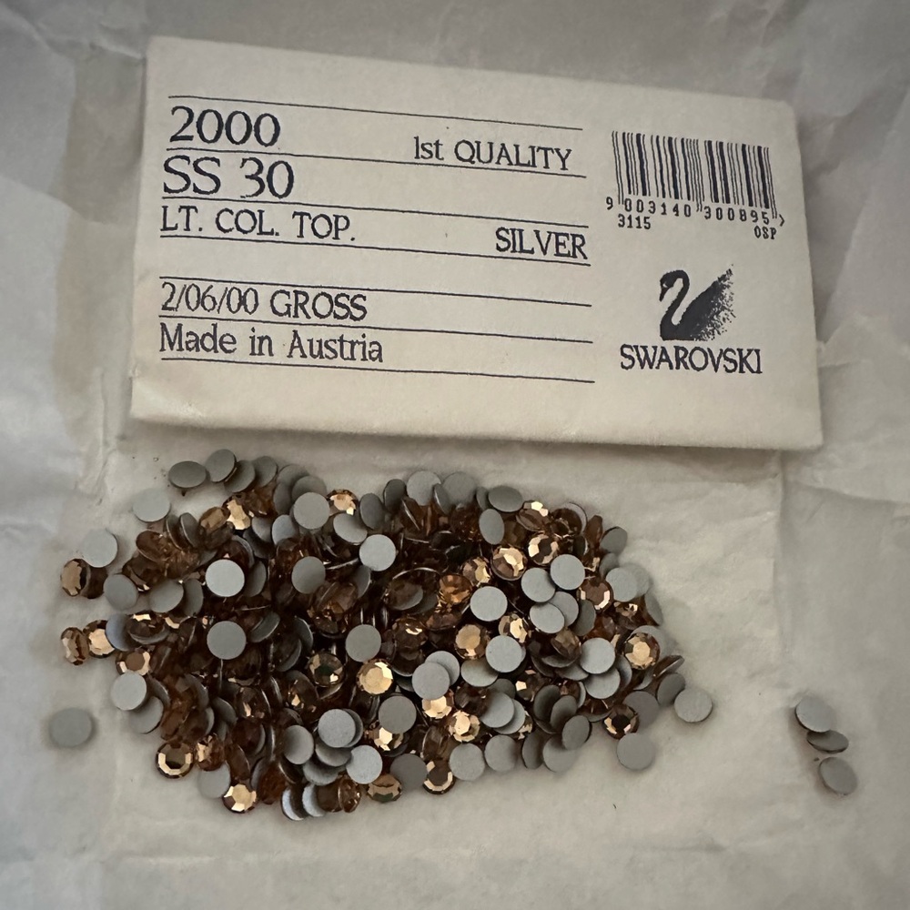 Light Colorado Topaz Swarovski Rhinestones